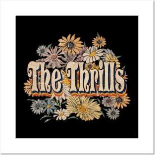 Retro The Thrills Name Flowers Limited Edition Classic Styles Posters and Art